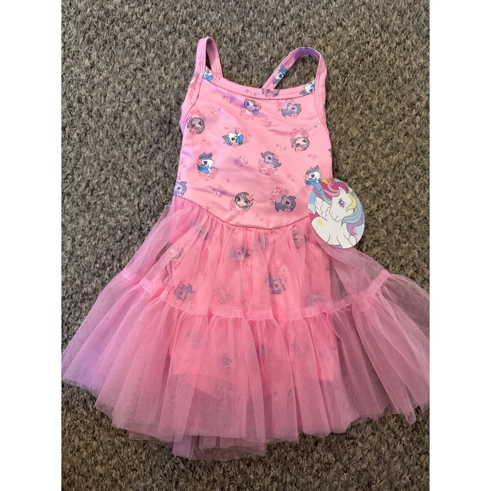 My Little Pony Girls Pink Tutu Dress Built-in Shorts NWT Size 2T